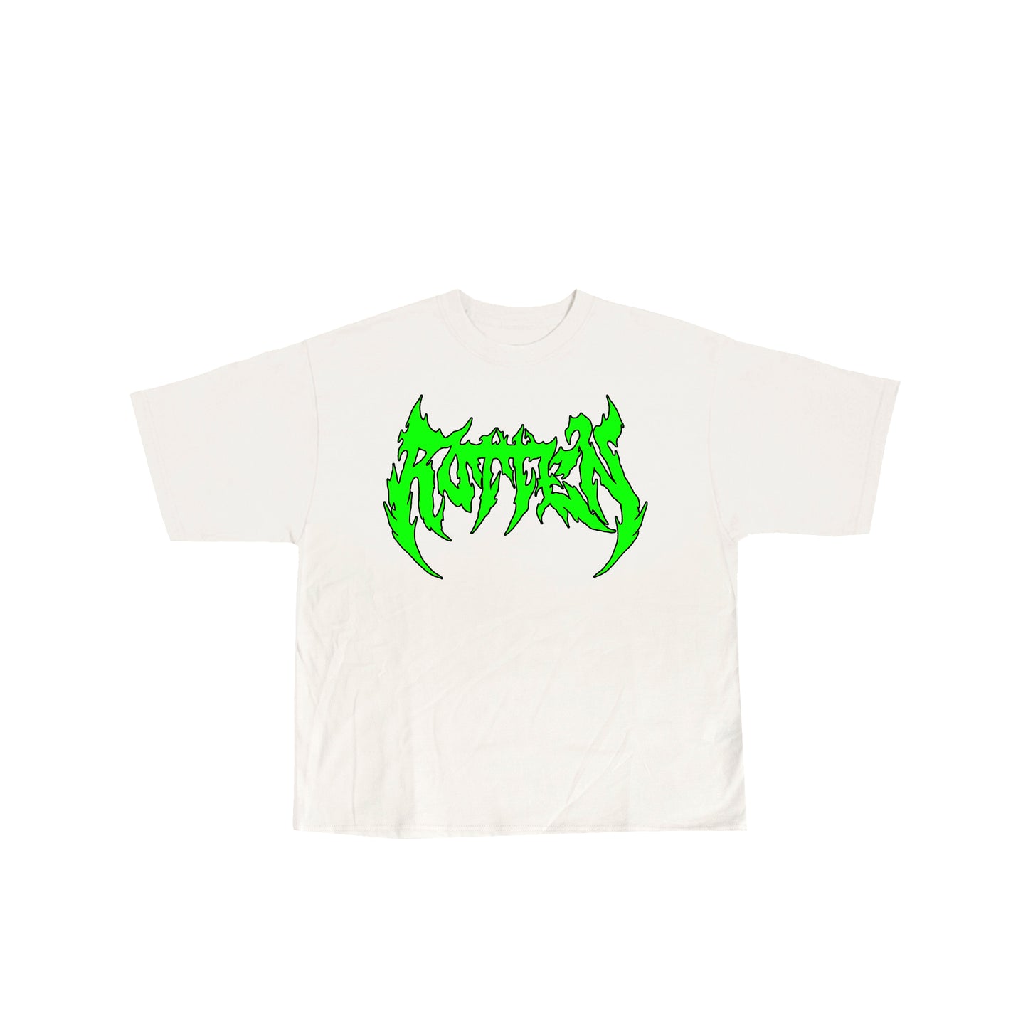 ROTTEN METAL TEE - GREEN (GLOW IN THE DARK)