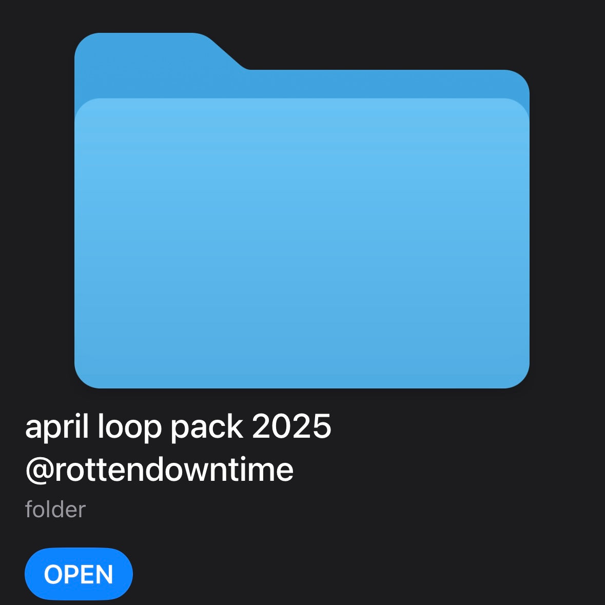 April '25 Loops - Downtime